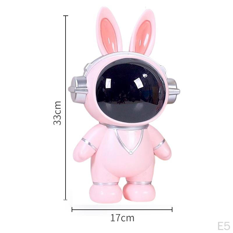 Geldkasse Astronaut Einfacher Zugang Weltraumhase Sparschwein Raumfahrer Statue Dekorativ für Kinder Erwachsene
