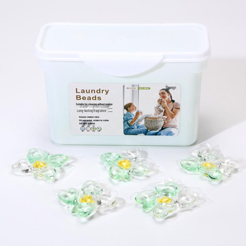 Cápsulas de Lavandería Limpieza Profunda Cinco en Uno con Eliminación de Manchas y Fragancia Duradera - Paquete Familiar