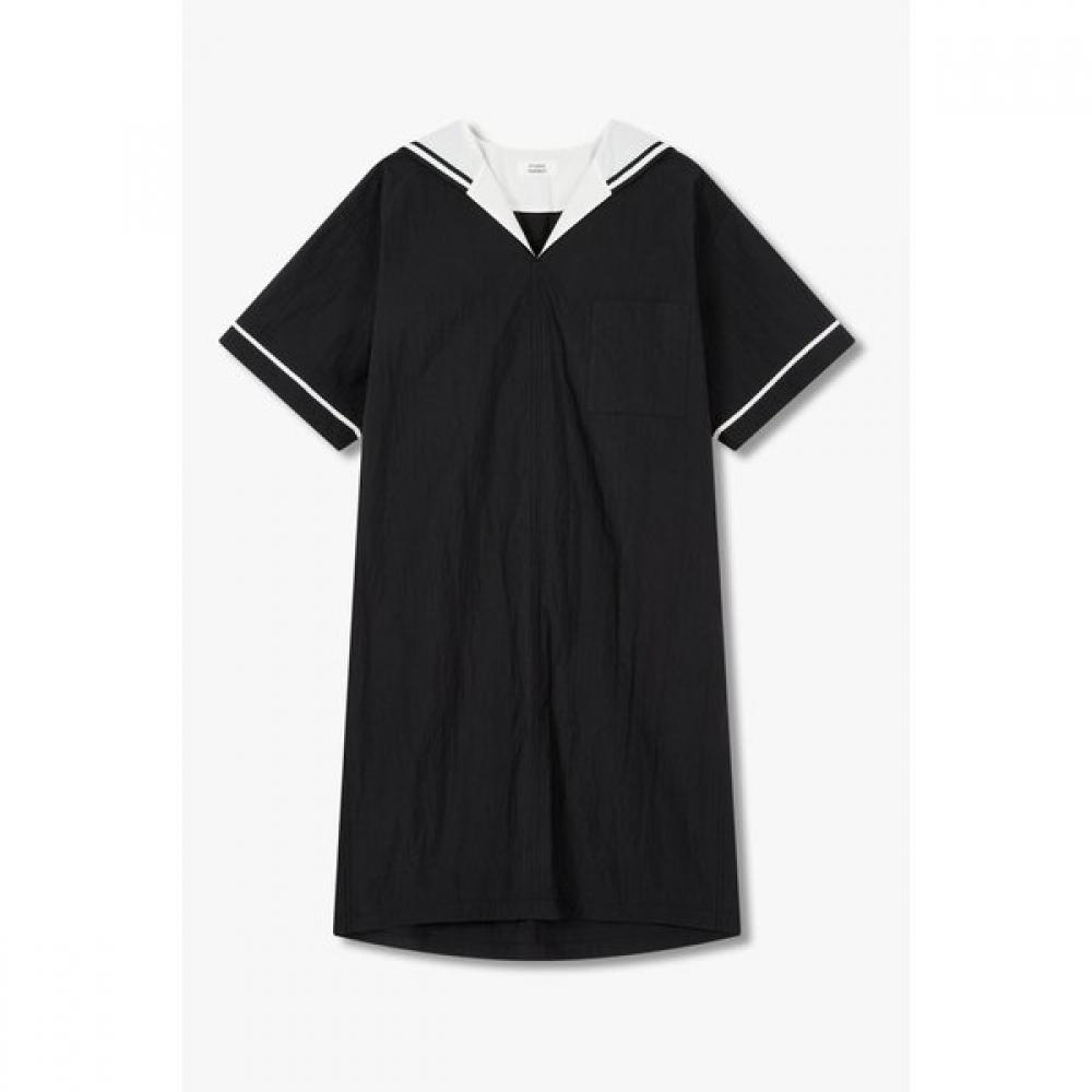 

Studio Tomboy Tape Detail Sailor Collar Dress 9175241985ar 99 (black)/One size
