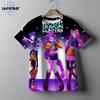 Casual Fashion Kpop Demon Hunters Kids 3D Cartton Short Sleeve Summer Boys Girls T-Shirt Anime Clothes