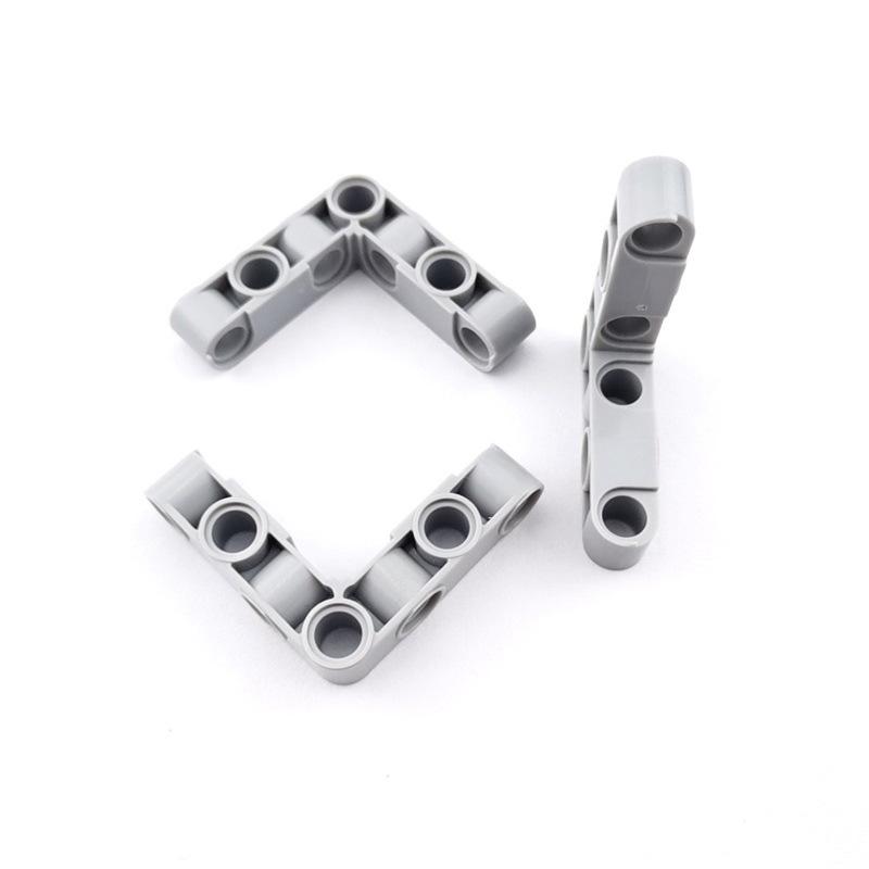 20PCS/Set DIY 4x4 Hole Beam Thick MOC Bricks Assembly Parts 4 Hole Right Angle Beam Technology Building Blocks Toys Accessories
