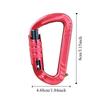7075 Aviation Aluminum Safety Auto Lock Buckle D-shaped Electrophoresis Professional Carabiner Safe Multifunctional