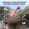 Red Gutter Cleaning Tool Extension Extension Pole Attachment Durable Leaf Grabber