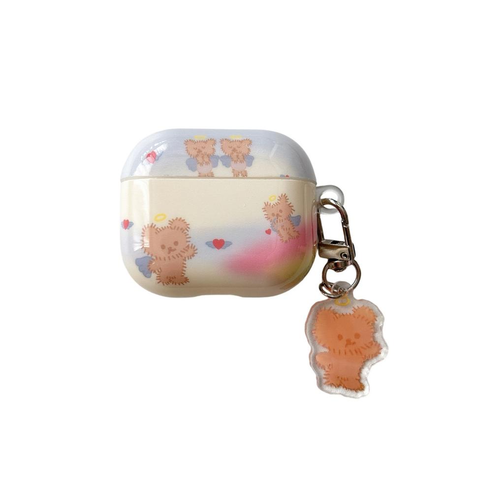 Cute strawberry angel bear suitable for AirPods1 earphone case Apple airpodspro1 protective case 1/1st generation