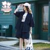 FuroMi Girls' Summer Loose Denim Two-Piece Set