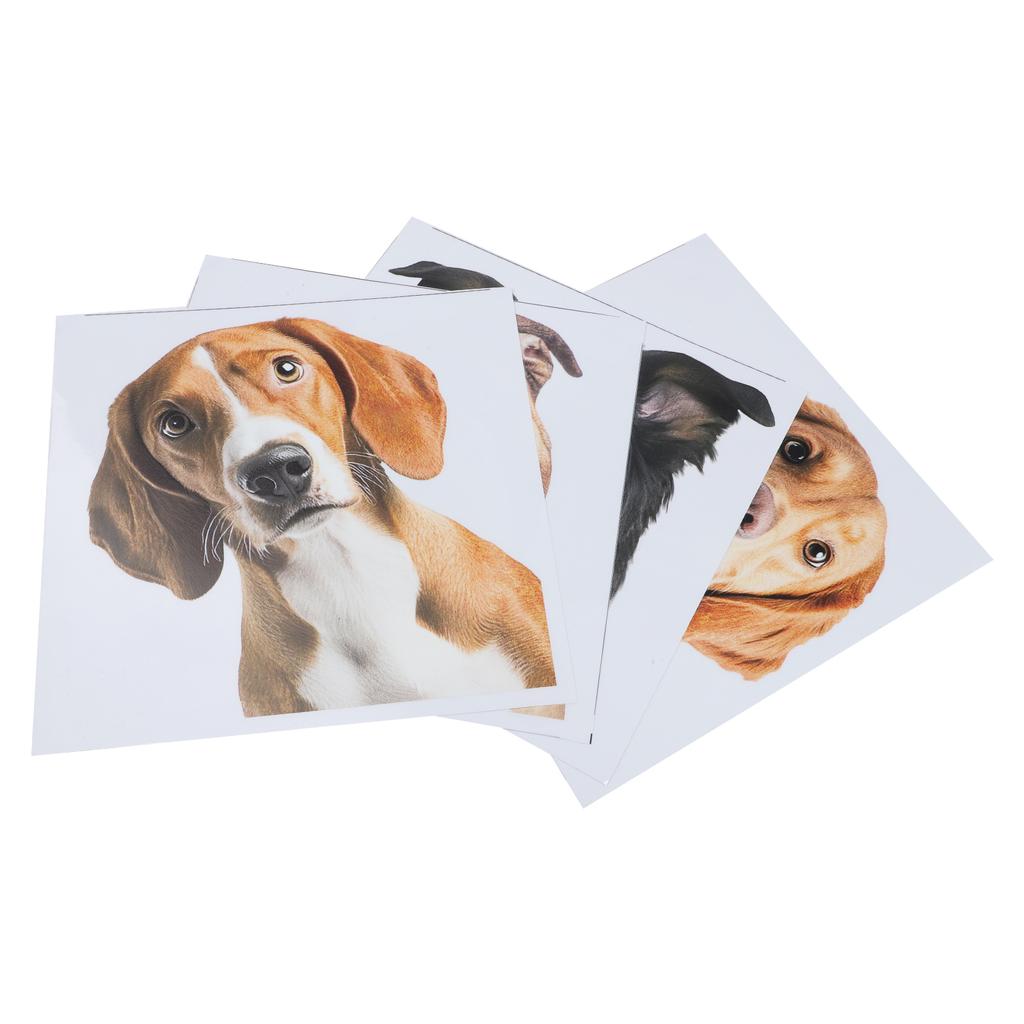 Dog Window Decals Lifelike Stickers Charming Window Decals
