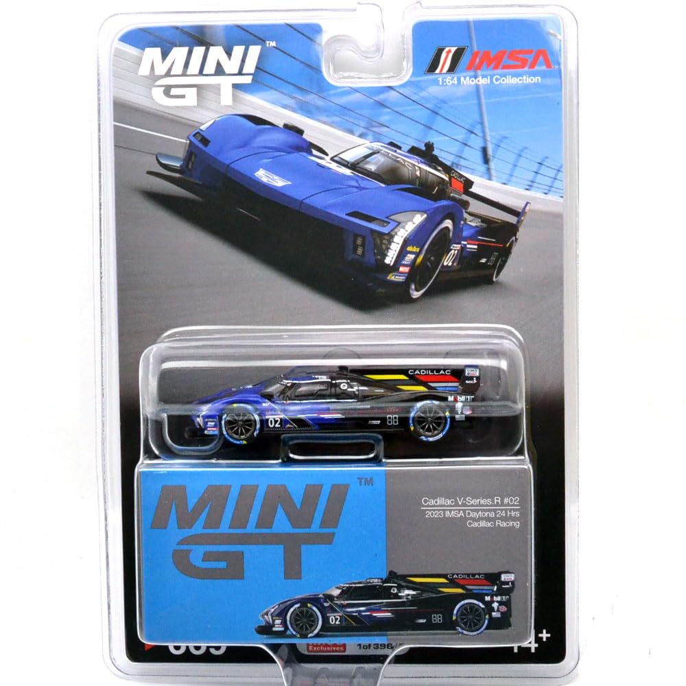MINI GT Масштаб 164 Американская эксклюзивная модель MiJo Toys Cadillac V-Series R IMSA 24 часа Дейтоны 2023 #02