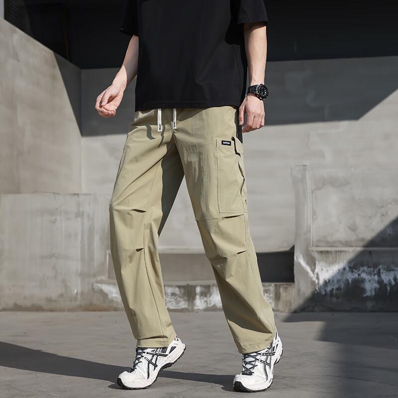 Firstview Men's Lightweight Ice Silk Cargo Pants