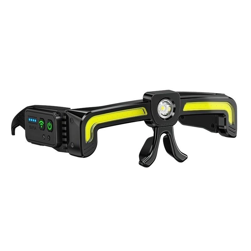 Induction Cob Led Glasses Headlight Rechargeable Type-C Waterproof Lightweight Work Lamp For Car Maintenance Repair