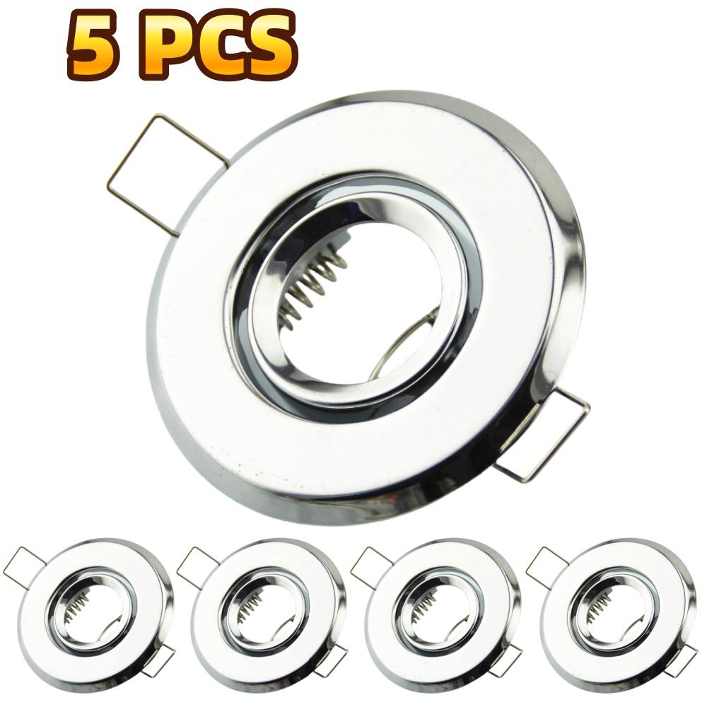 5/10 Pcs Led Ceiling Spotlight Bulbs Bracket MR11 Lampholder Recessed Lamp Fitting Round Source Lighting Indoor