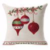 Christmas Decoration Cushion Cover Cartoon Elk Santa Cushion Cover Christmas Pillow Case Linen Decoration Pillow Home Decoration