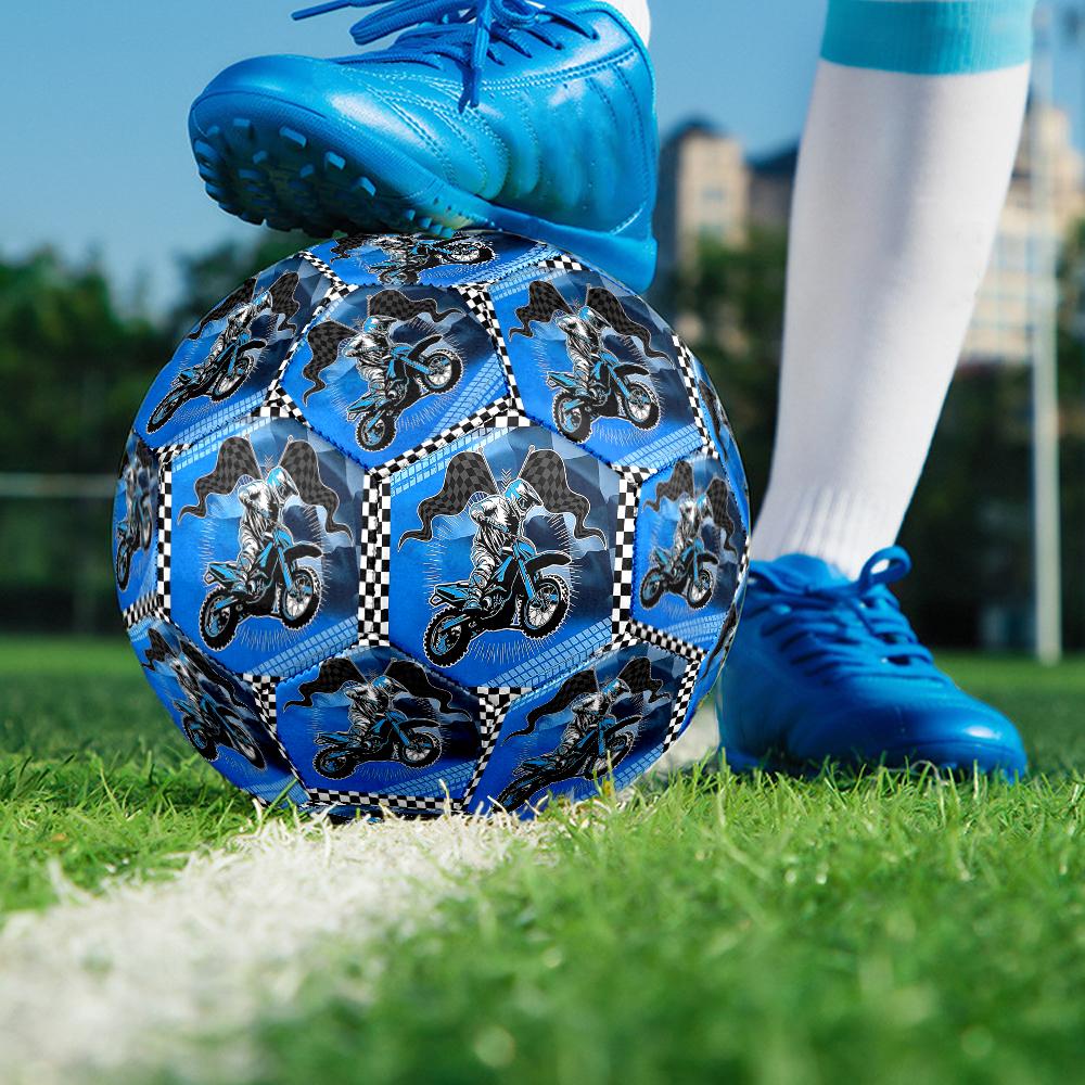 Off Road Motorcycles Theme Size 5 Soccer Ball, Suitable for Both Indoor and Outdoor Matches, a Gift Suitable for Everyone.