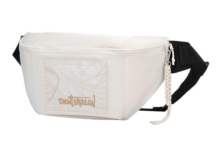 Li Ning CF Fabric Shoulder Bag, Crossbody Bag, Fanny Pack Regular Unisex White ABDR578-3
