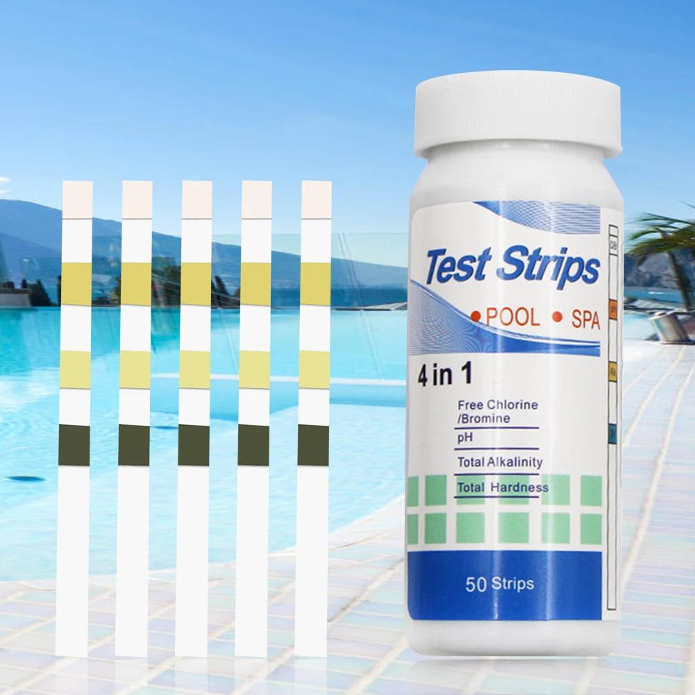 50/100Pcs 3/4/5/7 in 1 Water PH Test Strips Easy Detection Residual Chlorine Value Alkalinity Hardness Tester for Pool