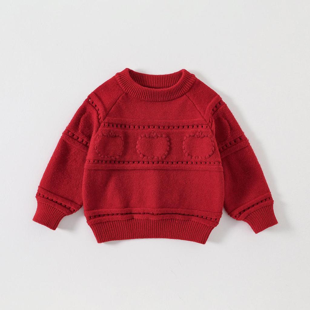 Toddler Girls' Wool Sweater - Autumn/Winter 2026 Style Warm Base Layer Top