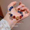 Zircon Bow Opal Glass Beads Beaded Pull-up Bracelet Fashion Temperament Bracelet High-end Sense Jewelry Women