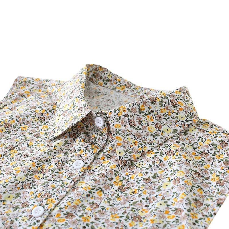Fake Collar Female Floral Print Detachable Collars Mens Casual False Collar Shirt Tie Half Shirt Decor Nep Kraagie Gilrs