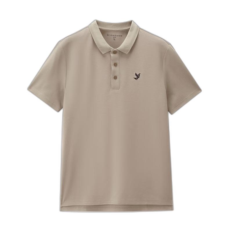 Giordano Men s Cooling Sun Protection Pigeon Embroidered Short Sleeve Polo Shirt M