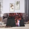 Nirvana Face Band  Super Warm Blanket  Decorative Plush Throw Blanket Aesthetic Couch Chair Flannel Bedspread Sofa Bed Cover
