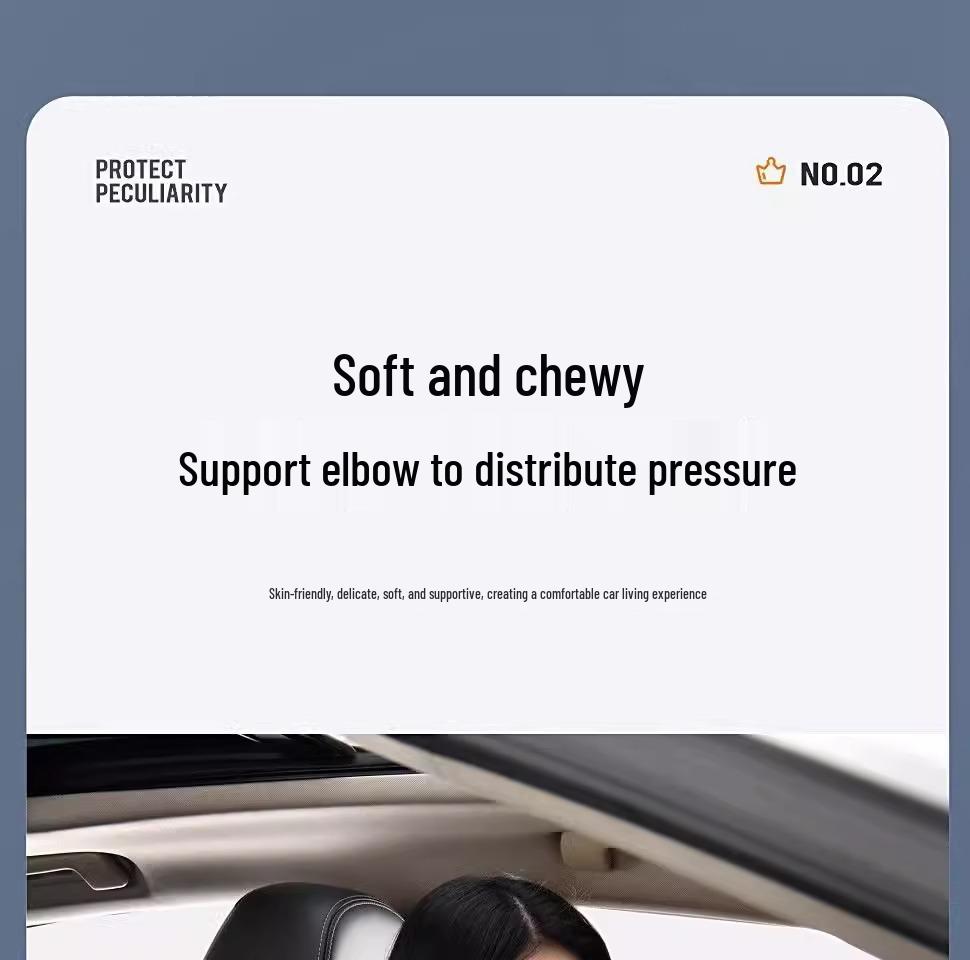 Compact Car Armrest Protective Pad & Tissue Box