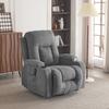 Massage and Heating Chair, with 360 Swivel, Manually Reclining, 76x85x105, Dark Gray