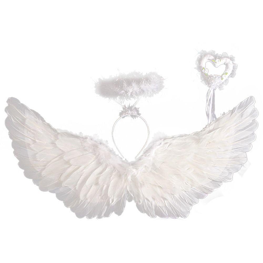 Sweet Feather Wing Hair Band Halloween Cosplay Accessories Demon Feather Wing  Cosplay Dress
