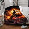 1pc Mortal Kombat4 Blanket, Gift, for Men and Women, Soft Blanket, Good for Sofa Bed Couch Travel, Lightweight Flannel Blanket