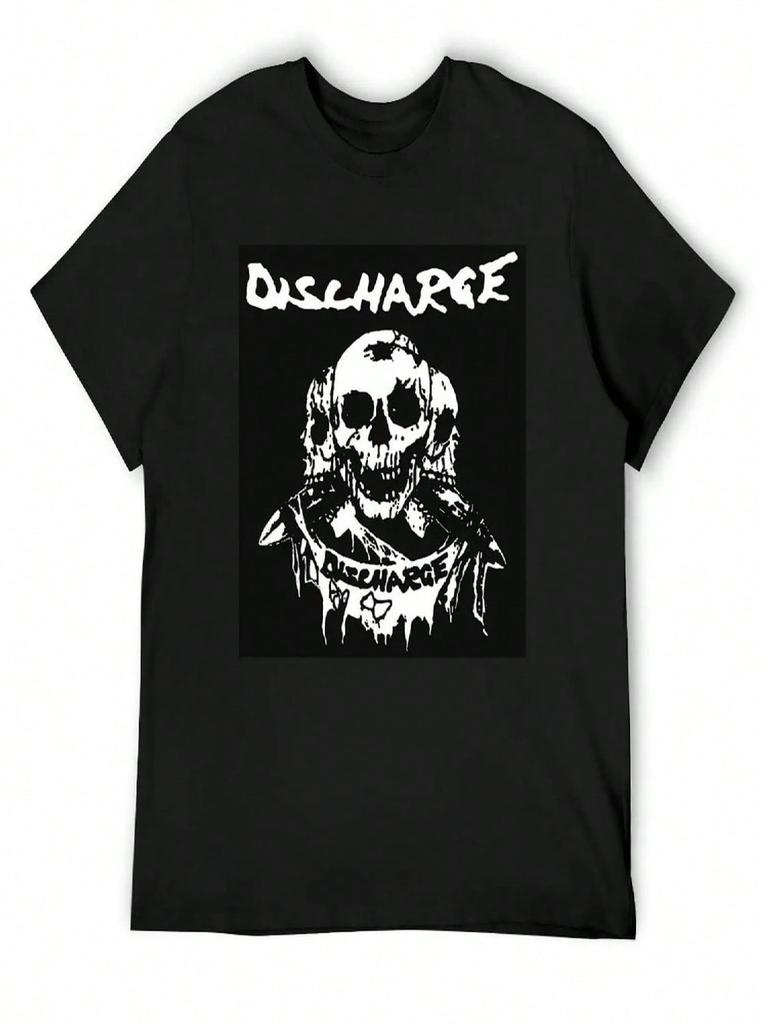 Discharge Logo Band T-Shirt Sweat Plain Hippie Clothes Vintage Anime Shirt Sweat Shirts, Unisex