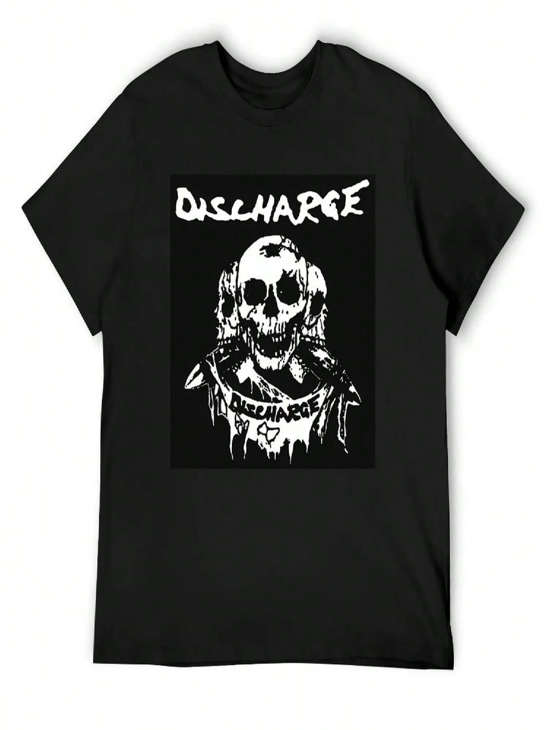 Discharge Logo Band T-Shirt Sweat Plain Hippie Clothes Vintage Anime Shirt Sweat Shirts, unisex S разноцветный