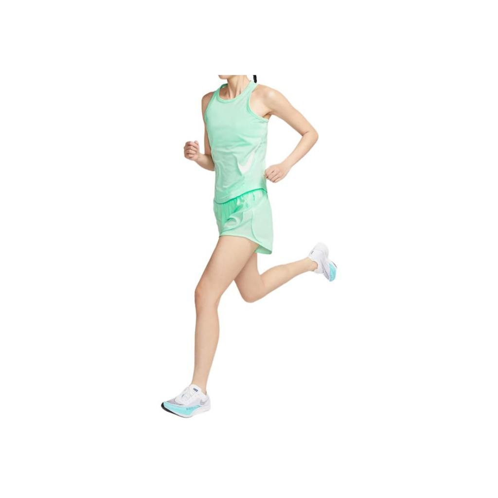 Nike Logo Slim Fit Sleeveless T-Shirt Women Tops Mint-Green HV2792-353