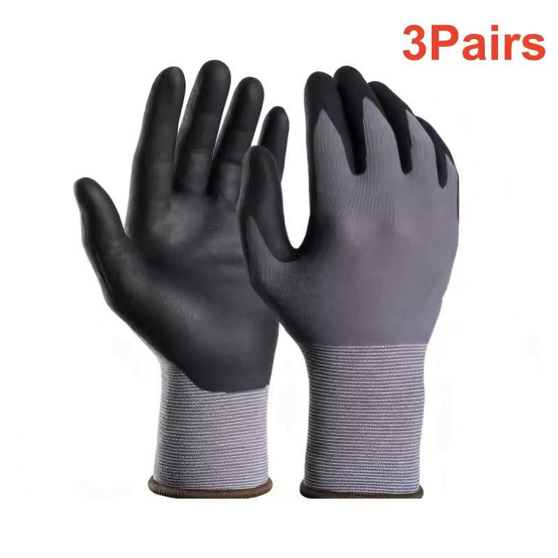 

Nitrile Coated Safety Work Gloves Seamless Knit Protective Gloves with Microfoam Grip for Men Construction Industrial Yard Home M