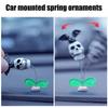 Halloween Car Shaking Skull Ornament Automotive Dashboard Center Console Bat Skull Decoration Accessories Funny Gift Ornaments