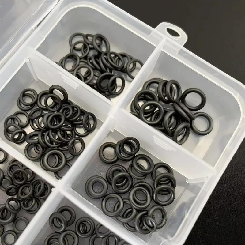 EPDM Rubber O-ring Combinaton Kit 1-box 250 Pcs Acid Alkali Corrosion Resistant Aging-resistant Black O-type Sealing Ring