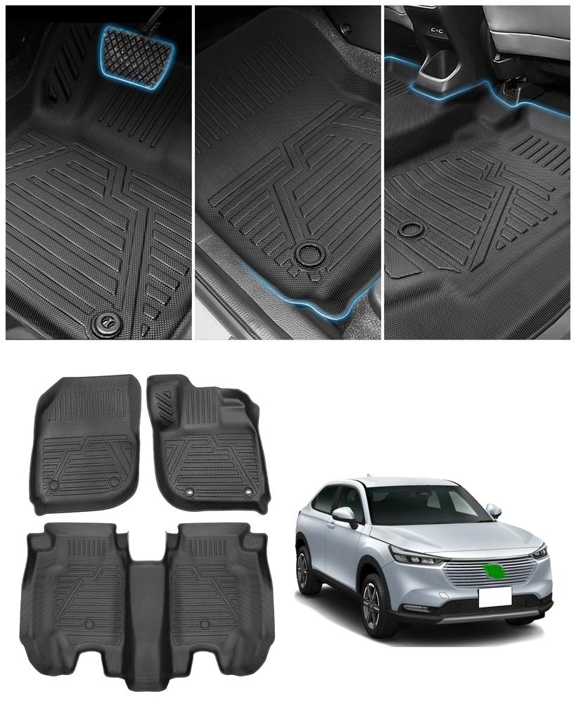 Honda New Vezel RV Series Floor Mat Set VEZEL RV3 RV4 RV5 RV6 Type April 2021 Current Vehicle Manufacturer Direct 3D Car Mat Waterproof TPO Material