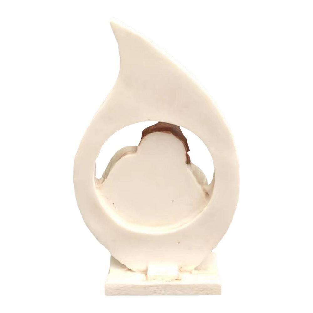 Creative Exquisite Sacred Hearts Statue Crafts Painted Holy Family Figurine Handmade Resin Nativity Ornaments Christmas Gift