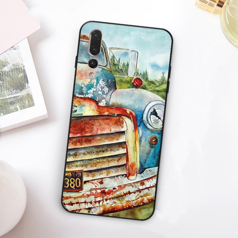Old Retro Tractors Car For Huawei Nova 12i 12s 11i 7i 8i Y73 Y70 Y90 Y60 Y72 Y61 Y91 9 10 SE P30 Pro P40 Lite Case