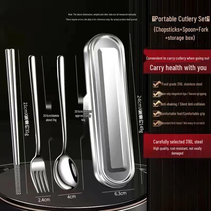 

ZISIZ 316L Stainless Steel Cutlery Set