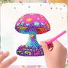 6pcs 2D/flat Acrylic DIY Animals Diamond Painting Magnets DIY Art Fridge Magnet Refrigerator Sticker Magnetic Diamond Art Decor