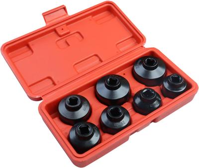 Oil Filter Wrench, Fuel Filter Removal Tool Compatible with Various Vehicles, Including 24 27 29 30 32 36 38mm Oil Canister Socket - 7 Pack