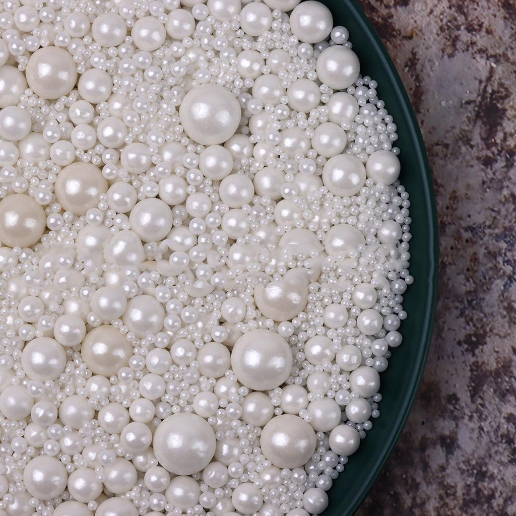100G Mixed Color Pearl Balls Cake Topper Dessert Baking Decor For Wedding Birthday Party Cake For Decoration Only