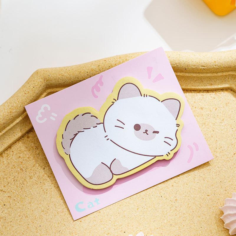 1 Piece Adhesive Kawaii Cartoon Capybara Animals Notes Notepad Memo Pad Office School Supplies Stationery Sticker