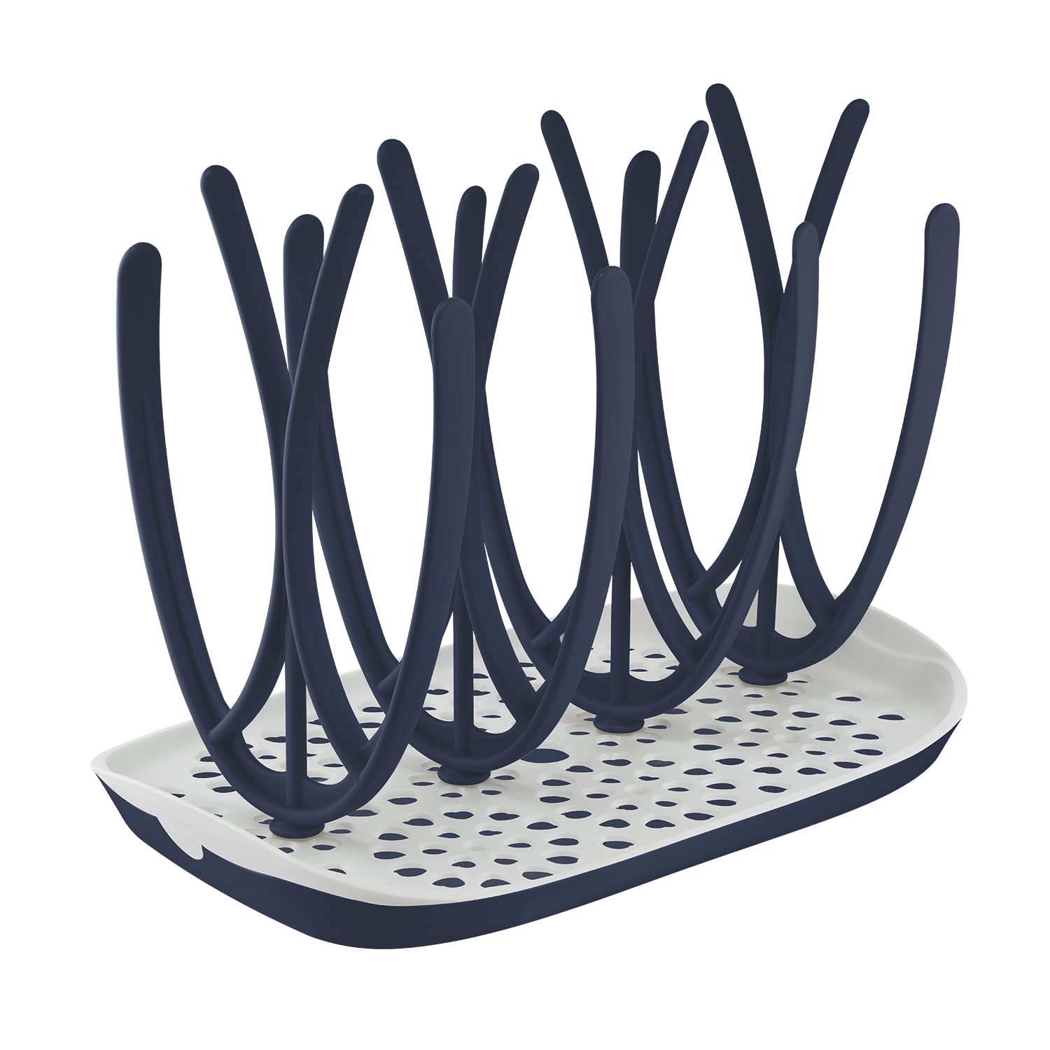 

MOTHER-K Baby Bottle Drying Rack, Baby Bottle Drying Stand, Assembled Bottle Drying Stand (Navy)