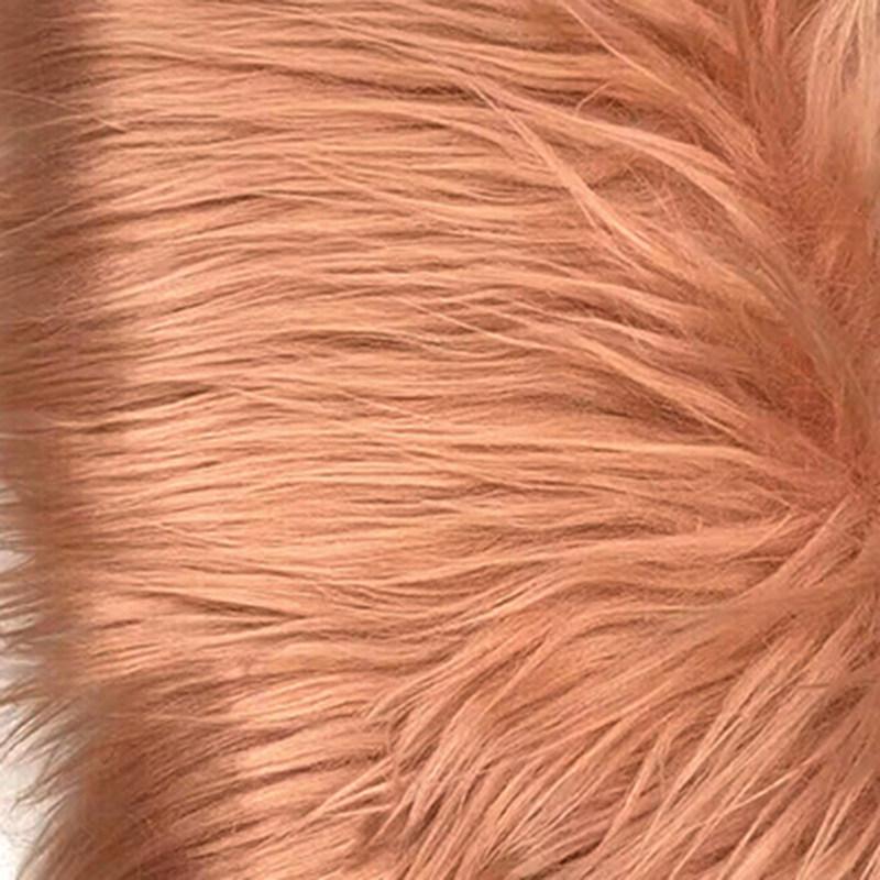 50/100cm Colorful Faux Fur Fabric Imitation Plush Cloth for Patchwork Sewing Material DIY Doll Beard Hair Chair Decorative Cover