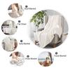 Artistic Wolf Flannel Blanket Warm Winter Travel Bedroom Sofa Gift Soft Blanket All Season Breathable Warm Home Bed Throw