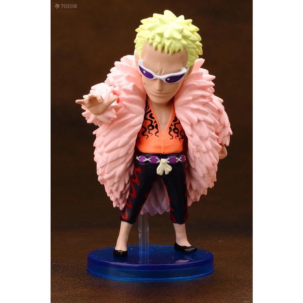 8 Stück Anime One Piece Oka Shichibukai Figur Donquixote Doflamingo Marshall D Teach Dracule Mihawk Bartholemew Modell Spielzeug Geschenk