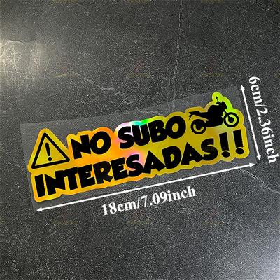 1PC NO SUBO INTERESADAS Motocycle Stickers Waterproof for Motocycle Fuel Tank Fairing Car Window Scooter Universal Vinyl Decals