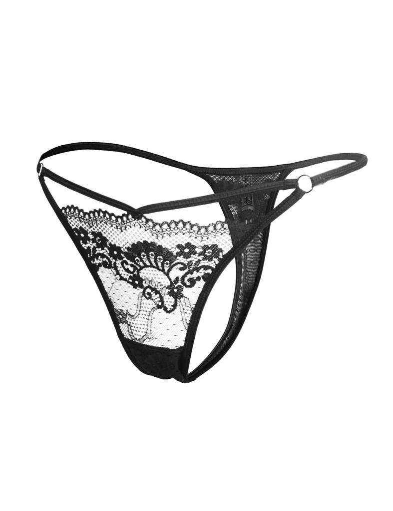 lace large floral beautiful butt extra lingerie [comeondear] T-back, sexy, women's shorts, size, sheer, pattern, cute, underwear, comfortable,