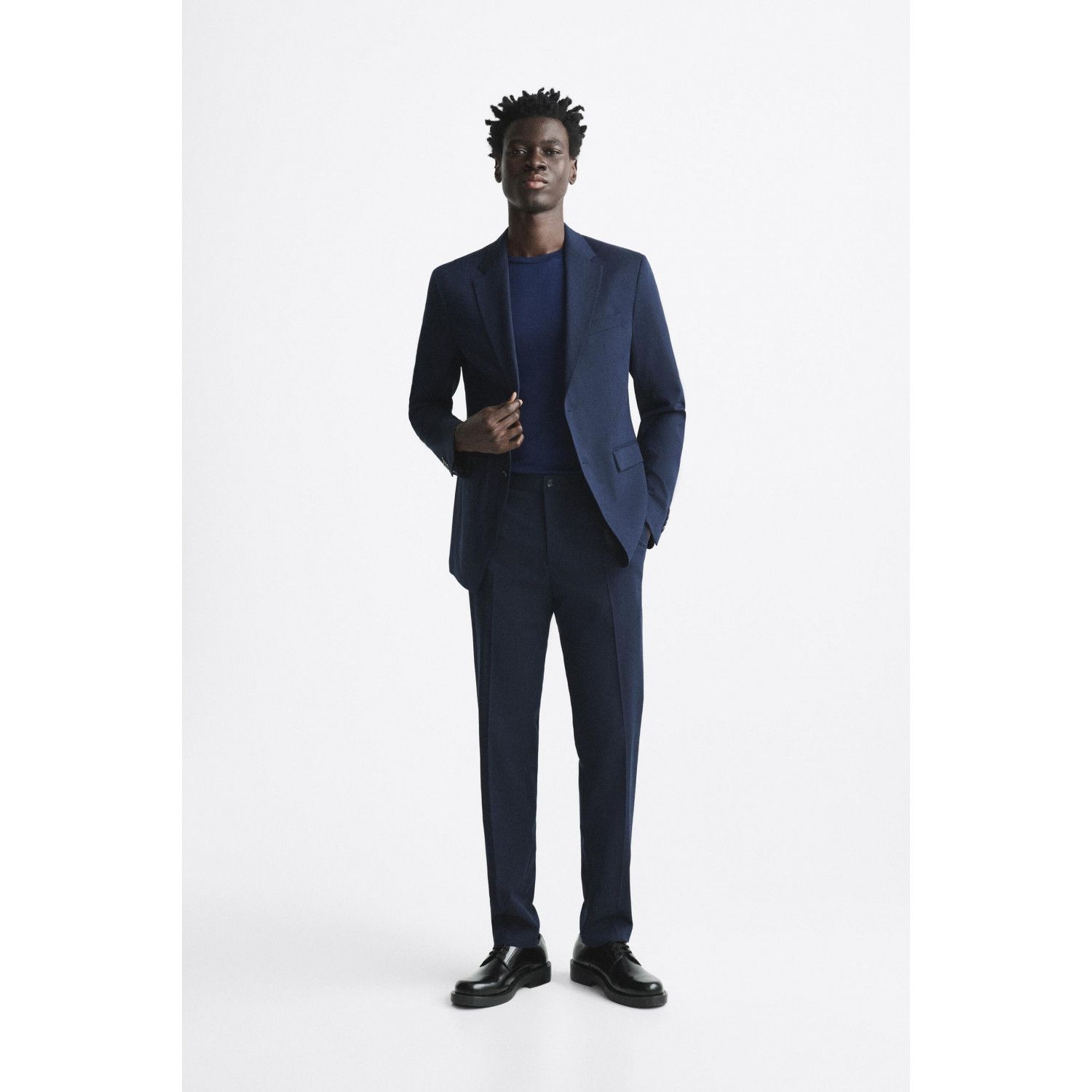 

TEXTURED SUIT TROUSERS