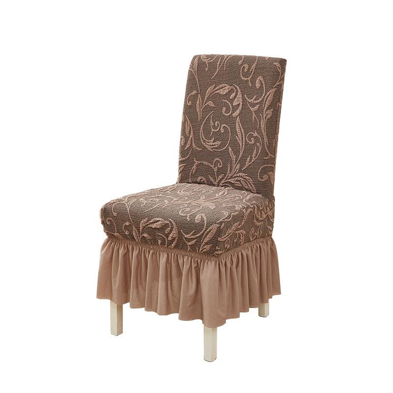All-Inclusive Jacquard Hotel Chair Cover Thickened Elastic One-Piece Chair Cover Skirt Stool Cover Dining Chair Cover