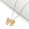 2pcs/Lot Multiple Styles Stainless Steel Bow Shape Charm Pendants for Earrings Necklace Pendant DIY Jewelry Making Accessories